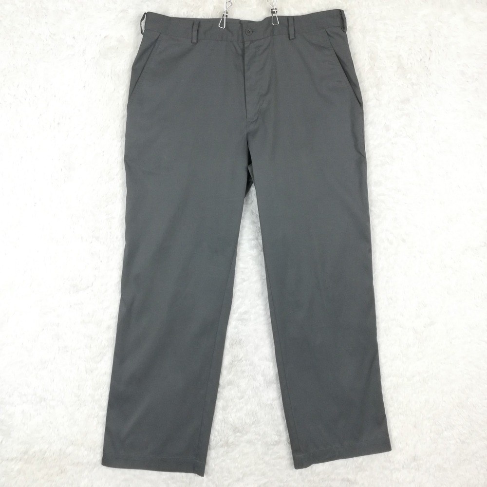 Nike Golf Mens Pants Dri-Fit Straight Leg Charcoal Gray Performance 34x30